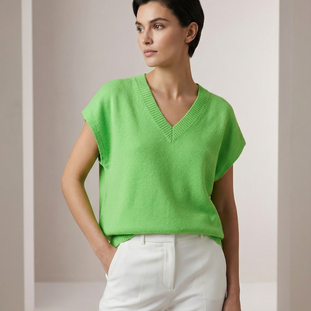 Sweater Vest- Lime