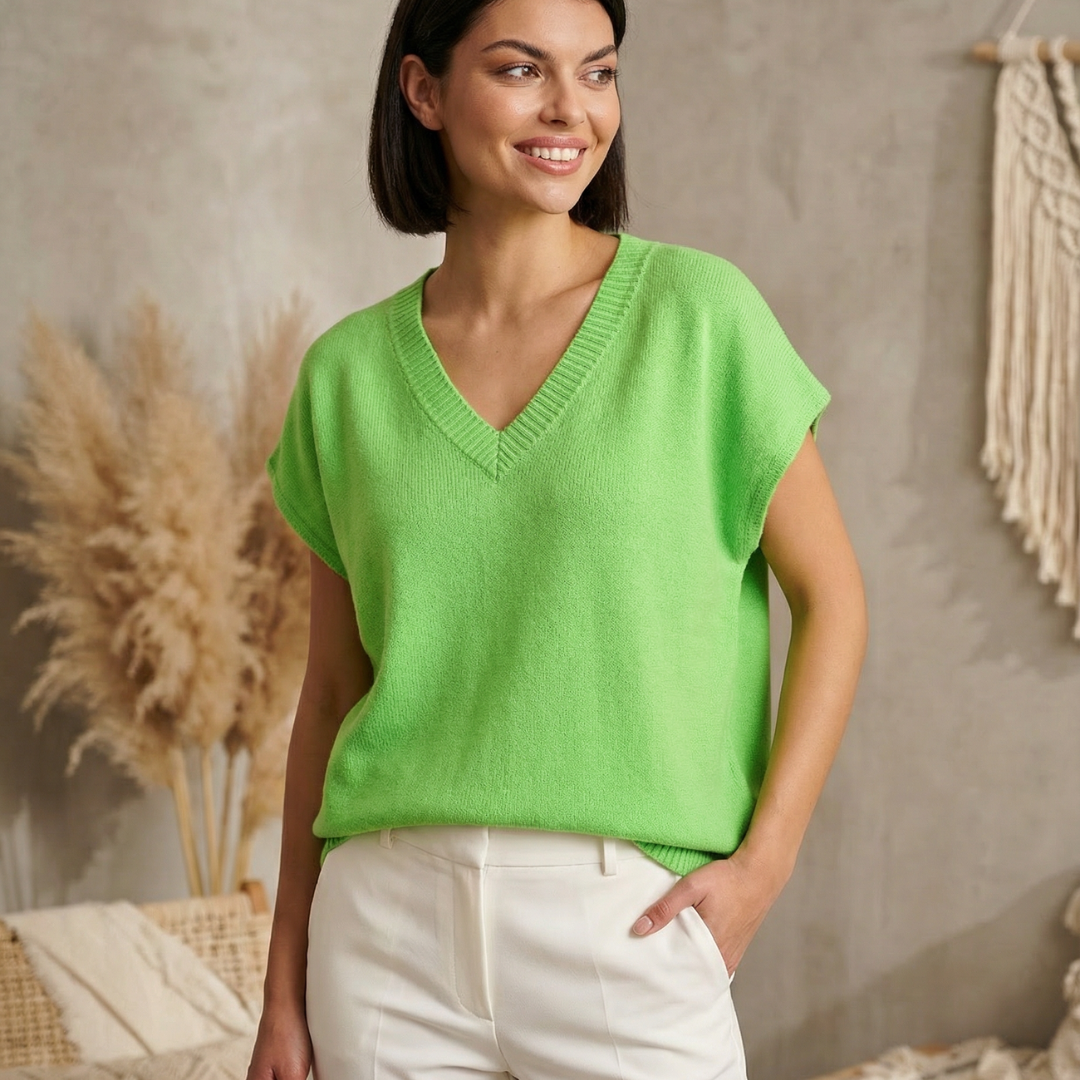 Sweater Vest- Lime