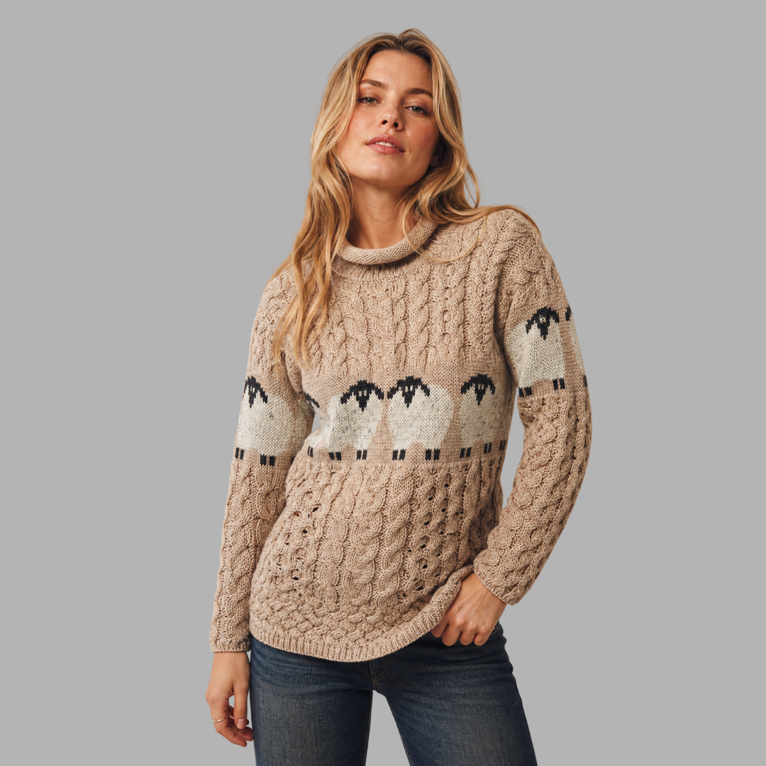 Merino Aran Sheep Jumper
