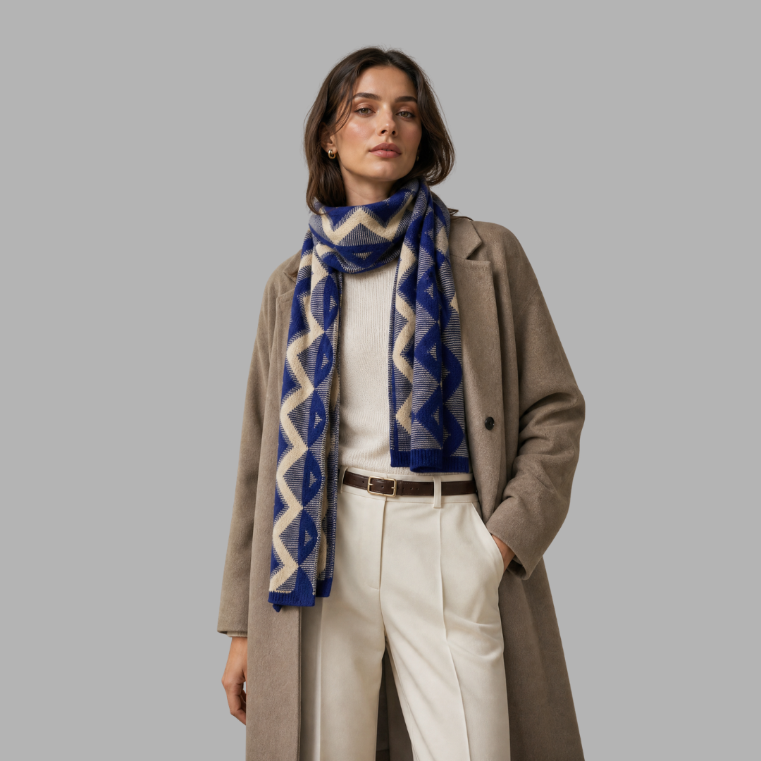 Lambswool Zig-Zag Scarf