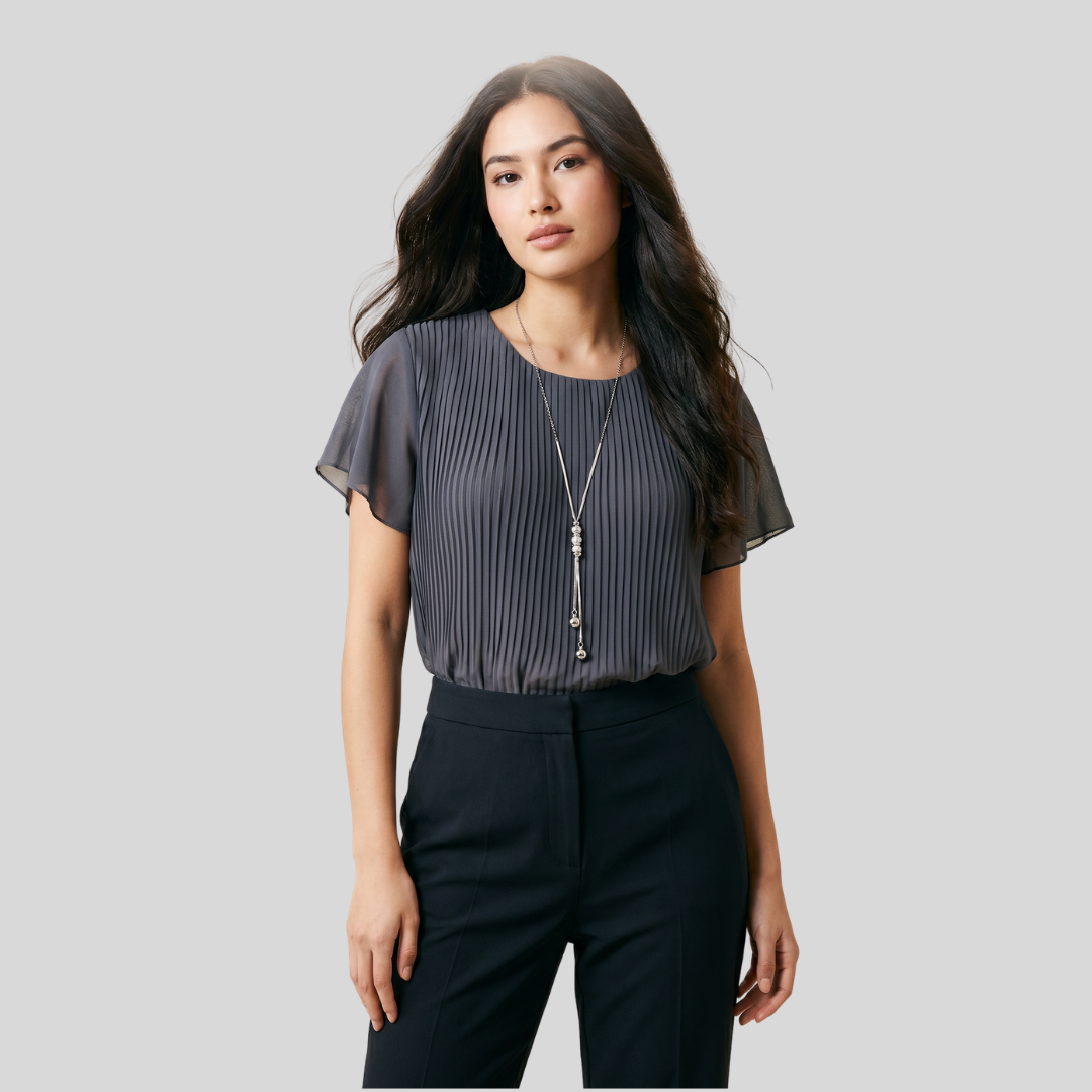 Pleated Top - Soft Ash