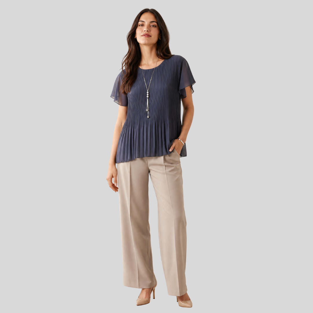 Pleated Top - Soft Ash