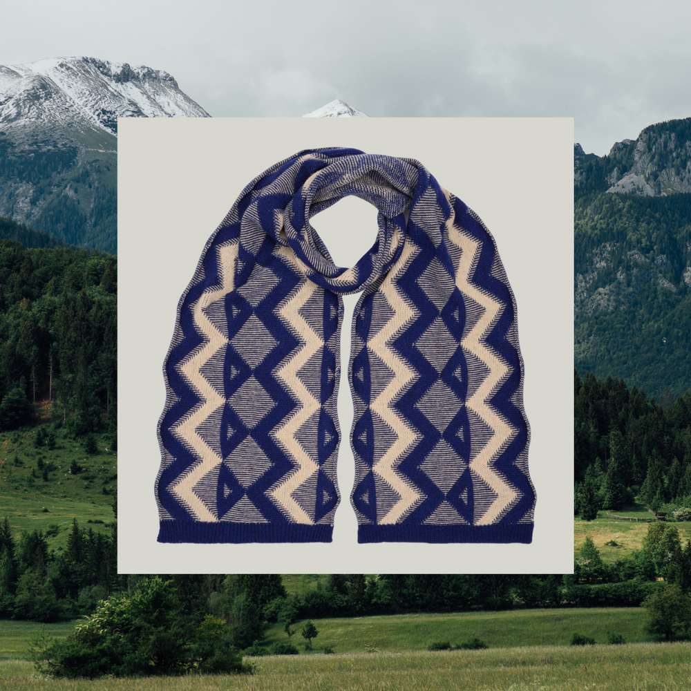 
                      
                        Lambswool Zig-Zag Scarf
                      
                    
