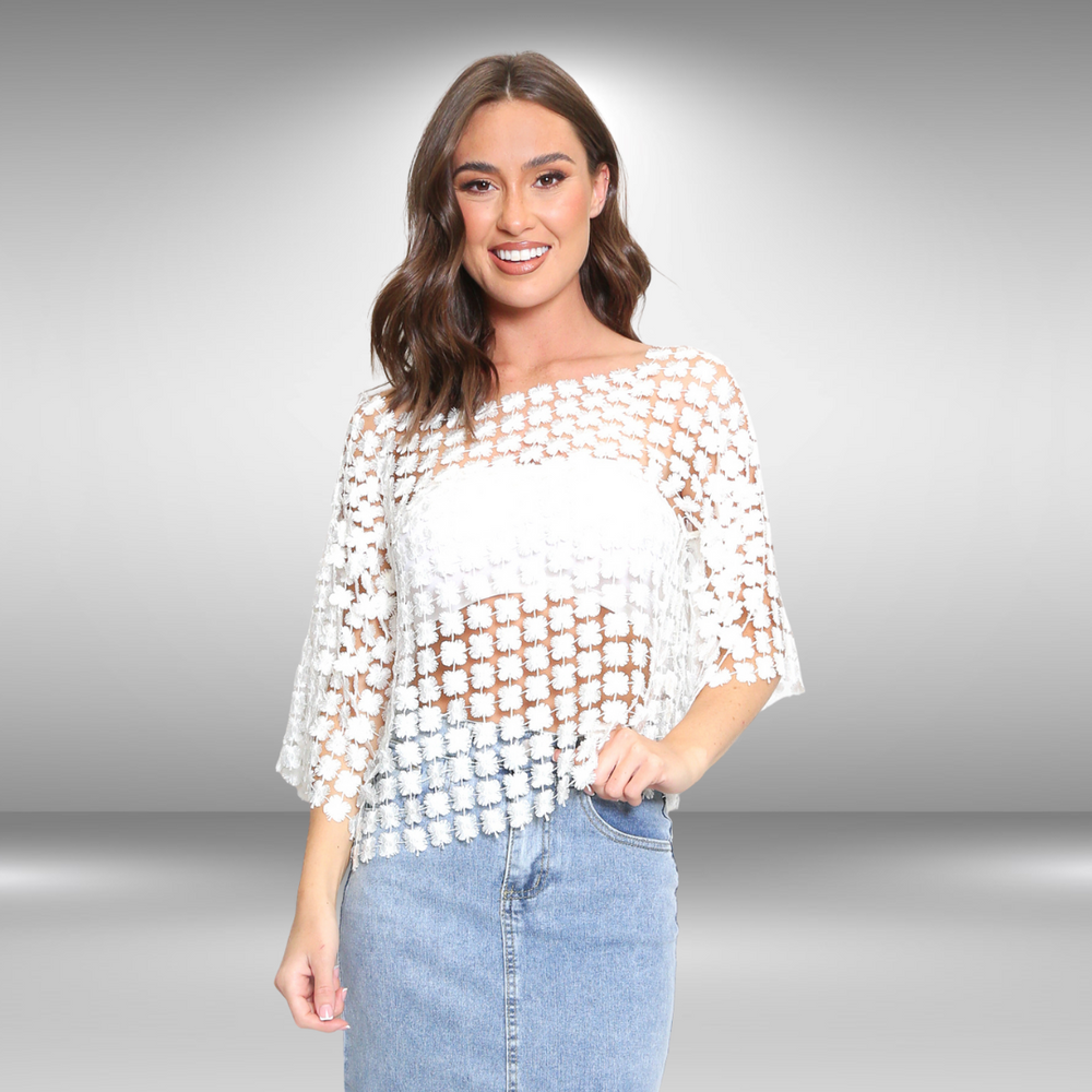 Crochet Top - White