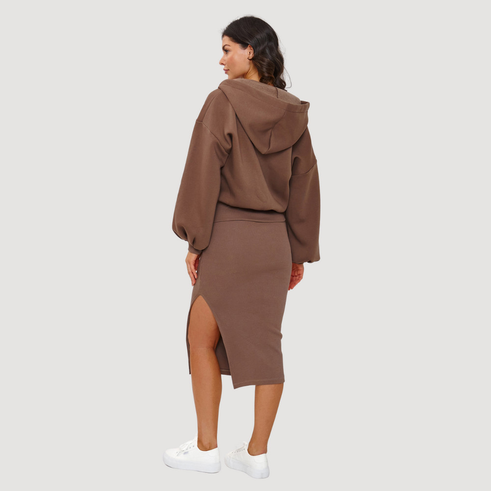 
                      
                        Dress & Zip-Up Hoodie Set
                      
                    