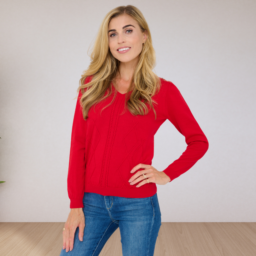 
                      
                        Merino Cashmere V- Neck Jumper
                      
                    