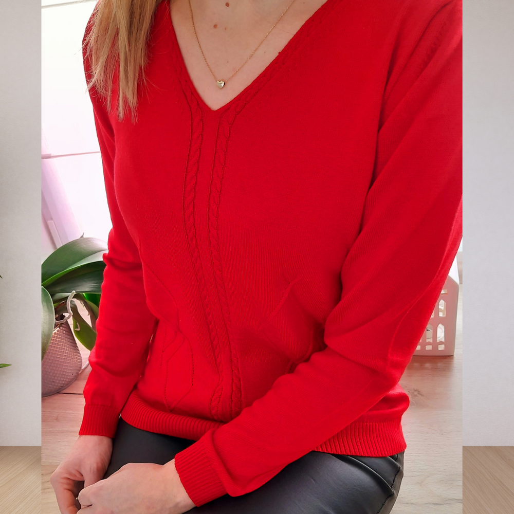 
                      
                        Merino Cashmere V- Neck Jumper
                      
                    