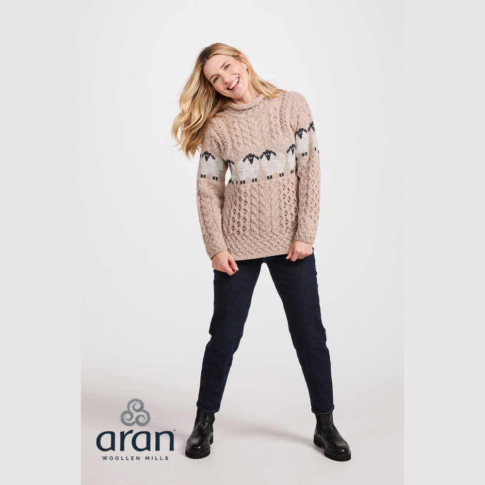 
                      
                        Merino Aran Sheep Jumper
                      
                    